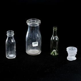 (4) Assorted Glass Items