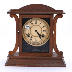 Mantel Clock, Ingraham, Wood Case