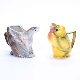 (2) Figural Royal Bayreuth Creamers