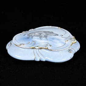 Covered Box Marked Limoges And Also Guerin Feu De Four