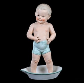 German Bisque Figurine Marked Heubach