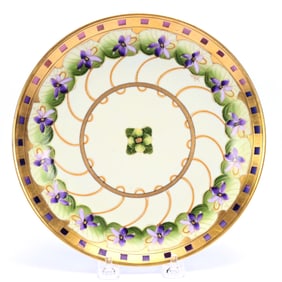 Plate Marked Pickard, Violet Border Pattern