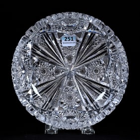 Bowl, American Brilliant Cut Glass, Wedgemere Pattern By Libbey