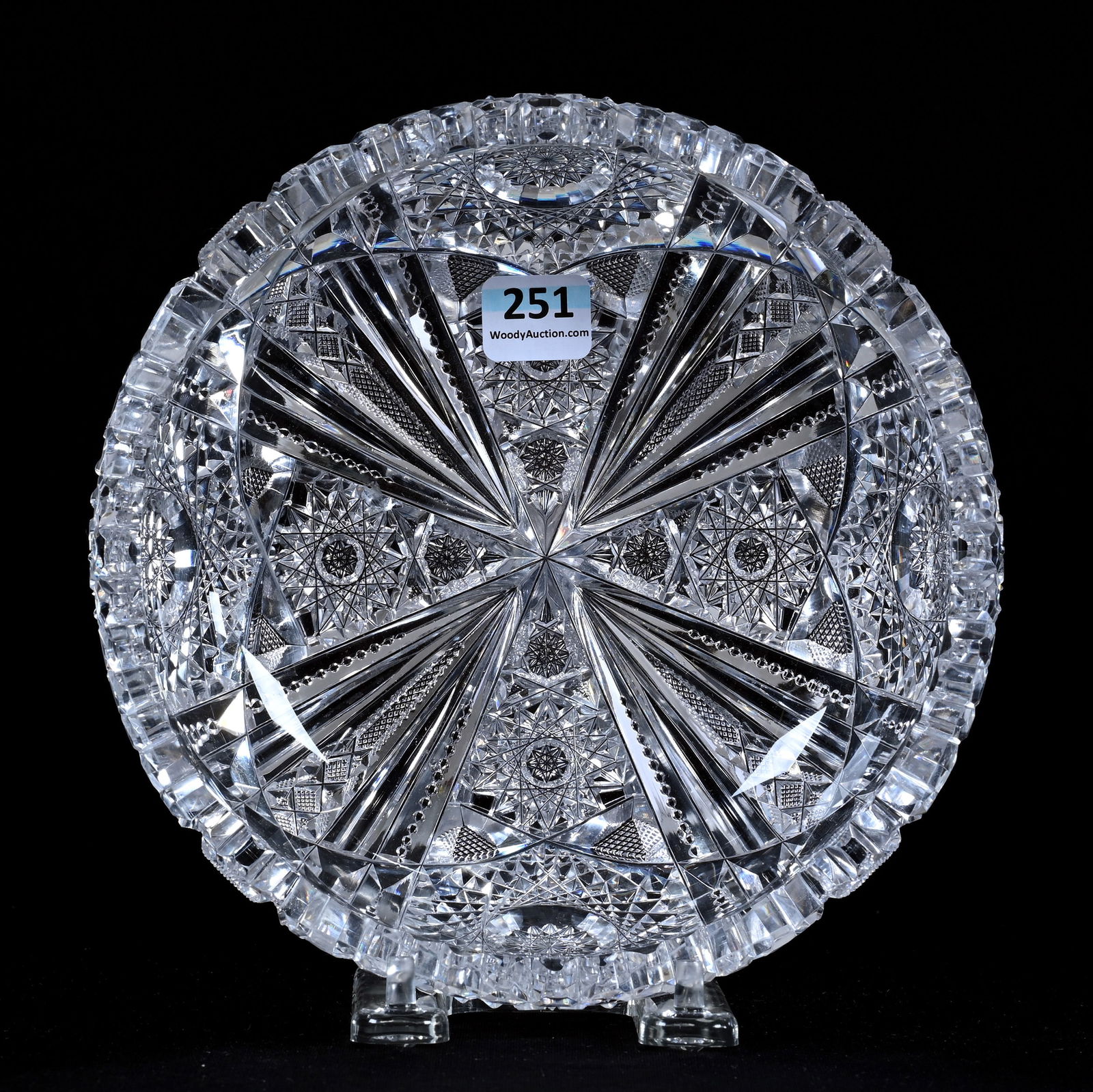 Bowl, American Brilliant Cut Glass, Wedgemere Pattern By Libbey (1 of 3)