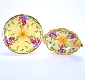 Handled Tray & Plate Marked Stouffer (Chicago Studio)