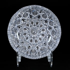 Bowl, American Brilliant Cut Glass, Juliette Pattern By Irving