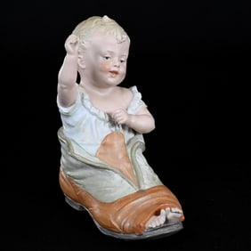 Figurine, German Bisque Marked Heubach