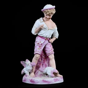 Figurine, German Bisque Marked Heubach