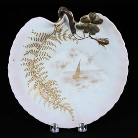 Handled Plate Marked Leonard Vienna