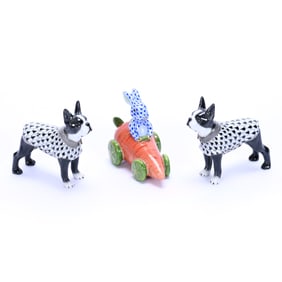 (3) Figurines Marked Herend Porcelain