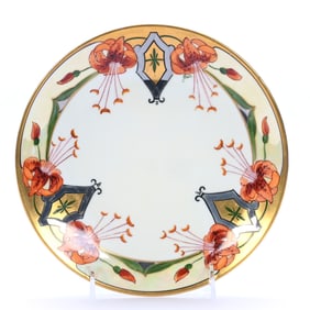 Plate Marked Bavaria, Hand Painted Chicago Art Studio