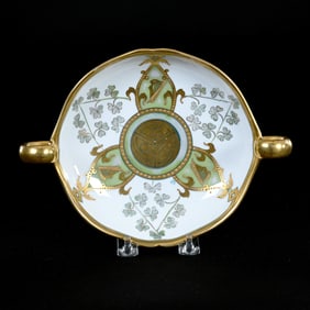 Bowl, Two Handles, Marked Pickard, Celtic Decoration