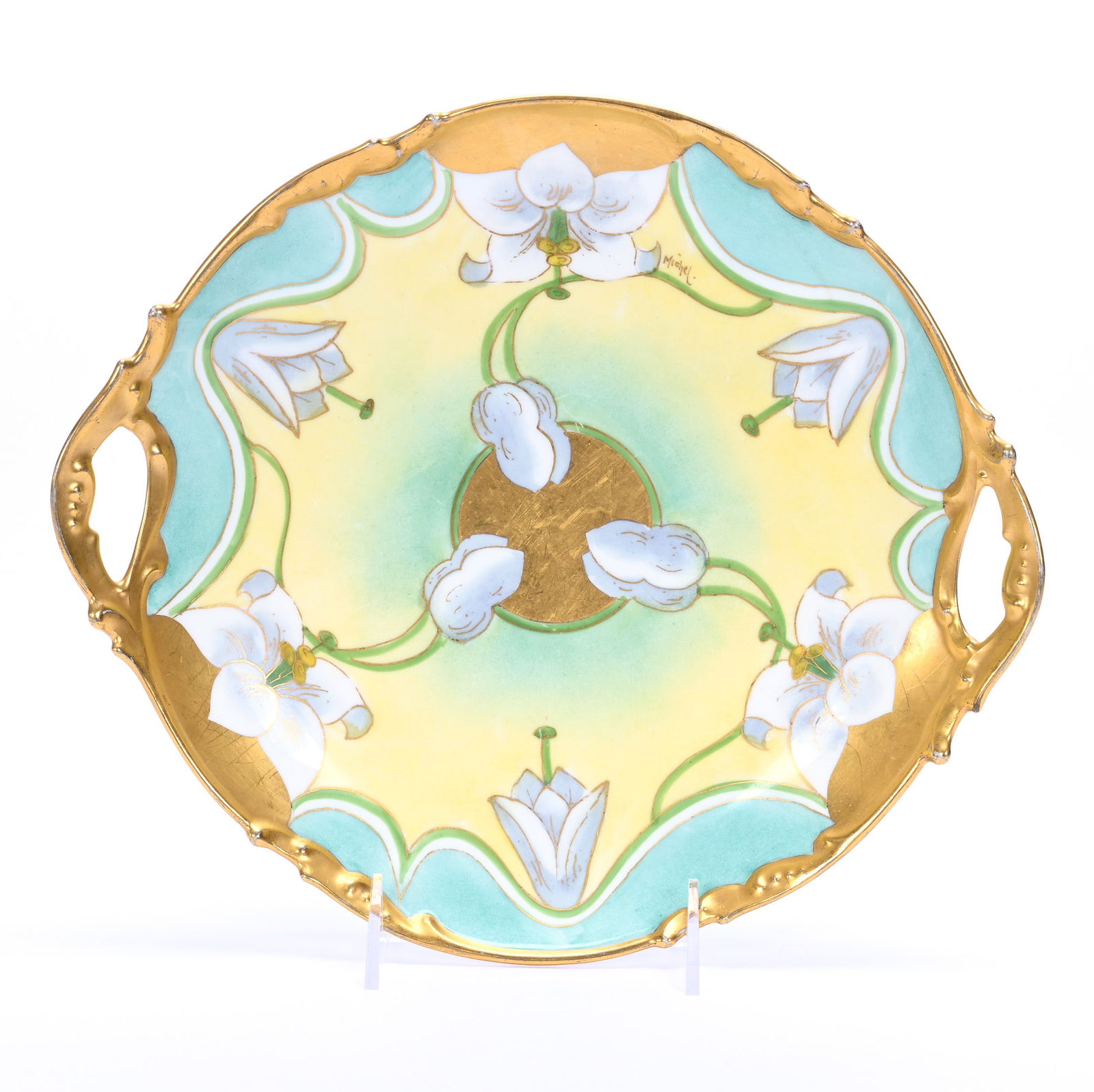 Cake Plate Marked Stouffer Chicago Art Studio (1 of 3)