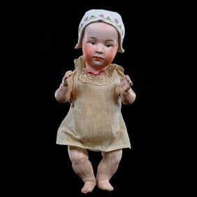 Doll, German Bisque Head Marked Heubach