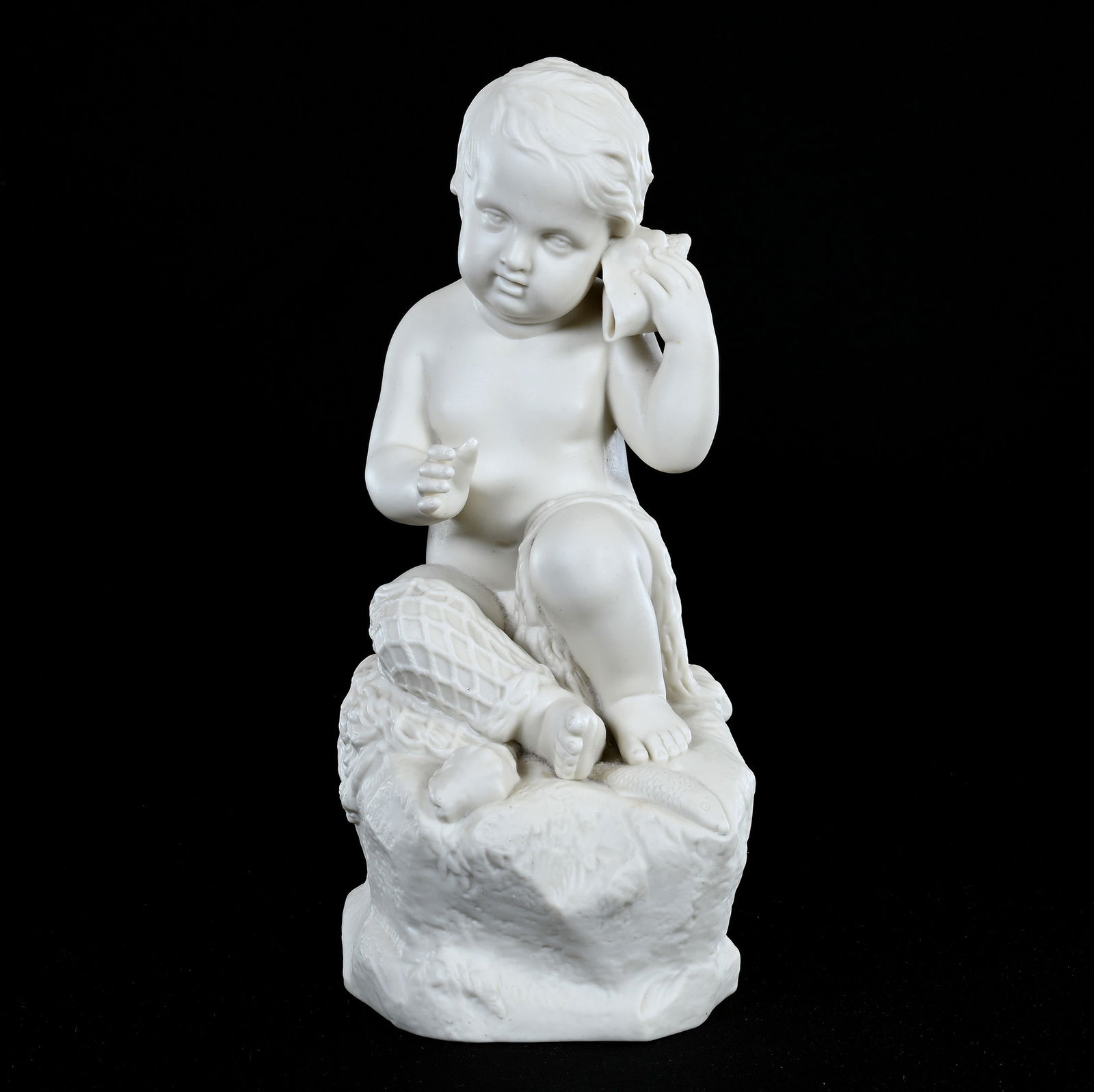 Figurine, Unmarked Copeland Parian Bisque (1 of 6)