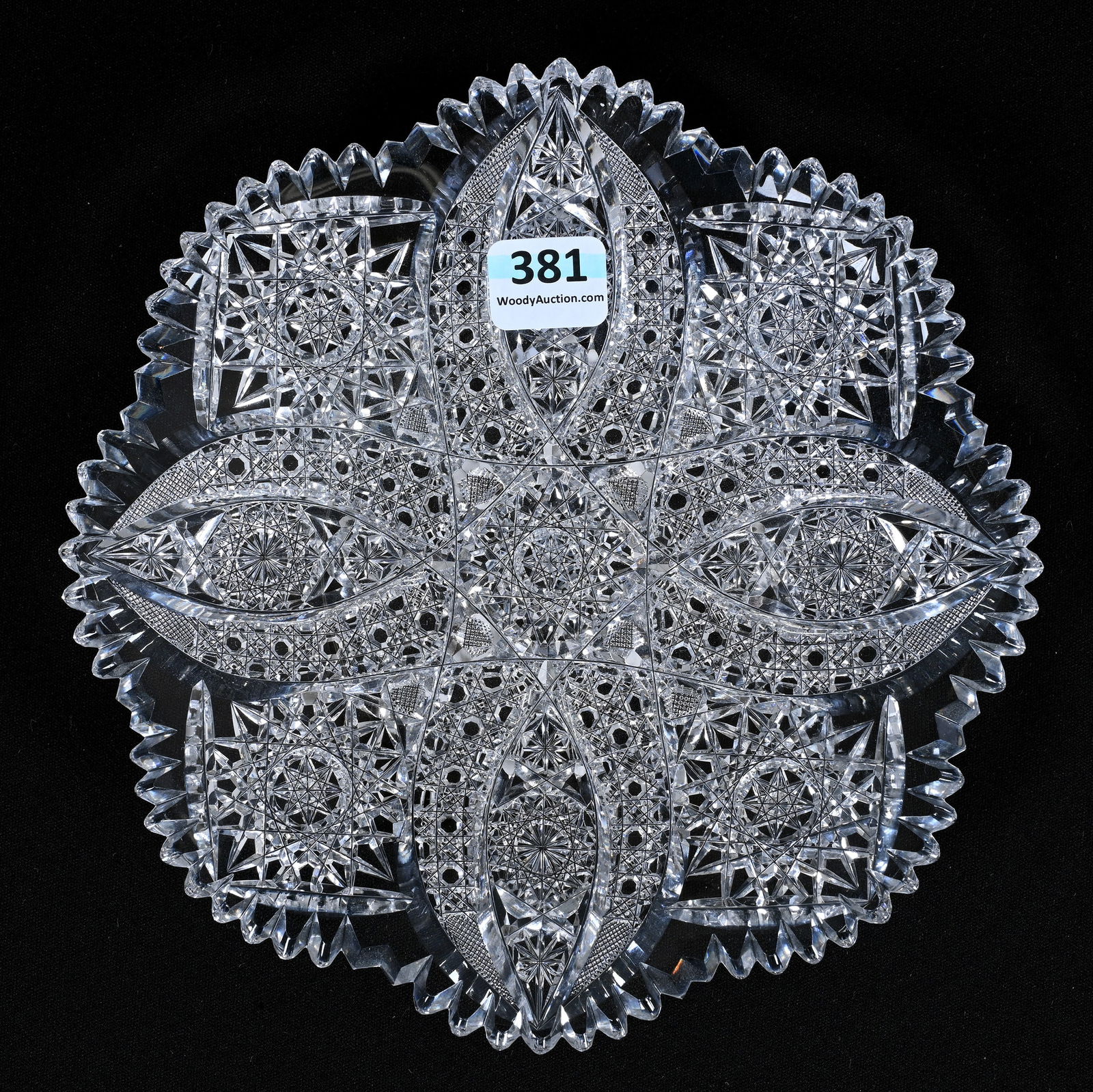 Plate, American Brilliant Cut Glass, Signed Tuthill (1 of 2)