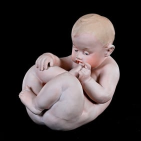 Figurine, German Bisque Marked Heubach