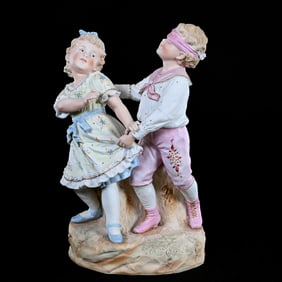 Figurine, Unmarked German Bisque