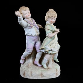 Figurine, German Bisque Marked Heubach