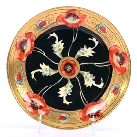 Plate Marked Pitkin & Brooks, Black Ground