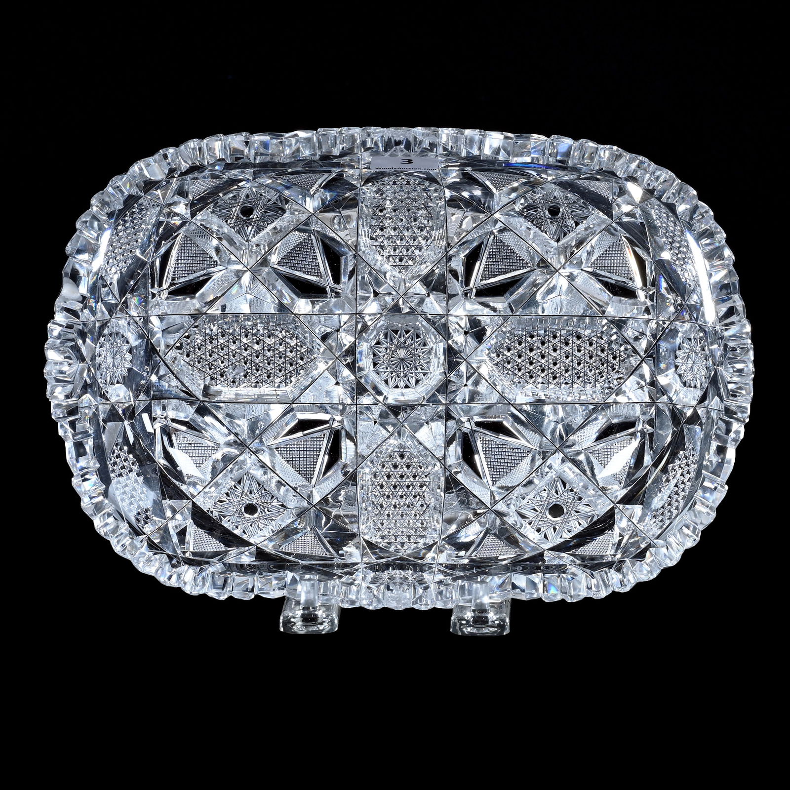 Oval Bowl, American Brilliant Cut Glass, Isabella Pattern By Libbey (1 of 3)