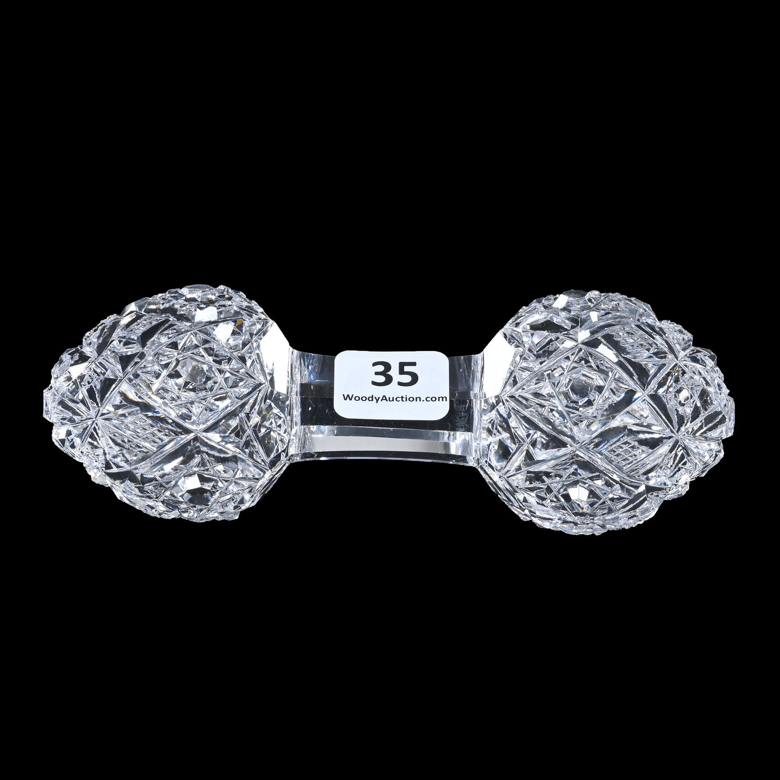 Knife Rest, American Brilliant Cut Glass, Signed Hawkes Pattern #1 (1 of 2)