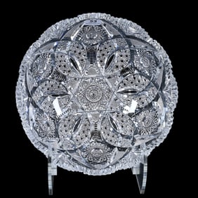 Bowl, American Brilliant Cut Glass, Duchess Pattern By Pitkin & Brooks