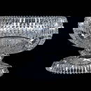 Punch Bowl, Two Part, American Brilliant Cut Glass, Ellesmere Variation By Libbey