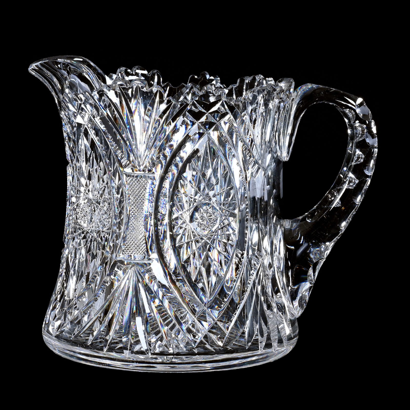 Cider Pitcher, American Brilliant Cut Glass, Ramona Pattern By Pairpoint (1 of 3)