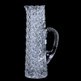 Tankard, American Brilliant Cut Glass, Russian Ambassador Pattern (Modern Term)