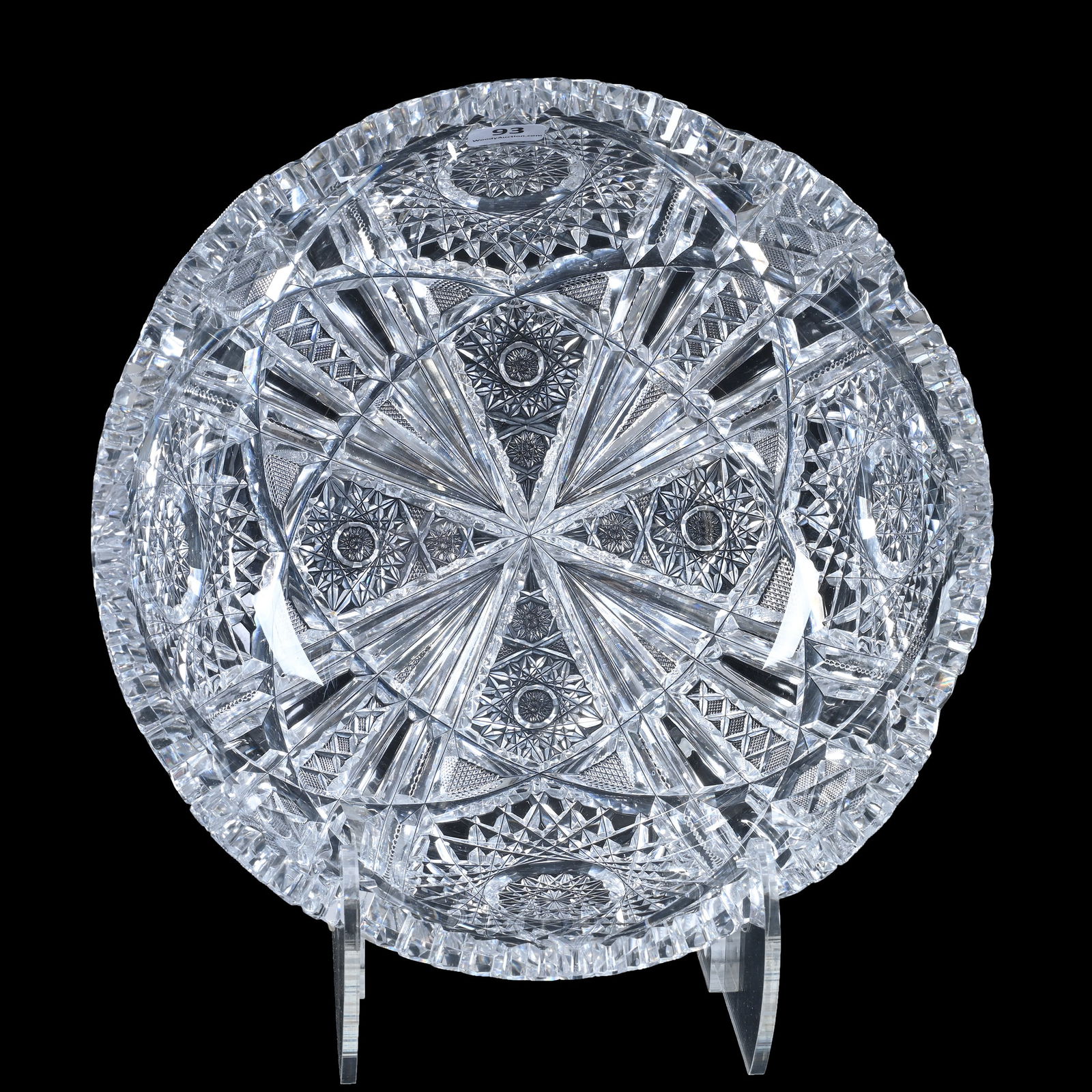 Bowl, American Brilliant Cut Glass, Wedgemere Pattern By Libbey (1 of 3)