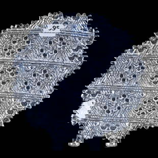 Plate, American Brilliant Cut Glass, Arabian II Pattern By Egginton: Plate, American Brilliant Cut Glass, Arabian II Pattern By Egginton, 7.25", Good Fluorescence Under Black Light, Mike & Sandra Hackney, Georgia.