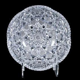 Bowl, American Brilliant Cut Glass, Seneca Pattern By Empire