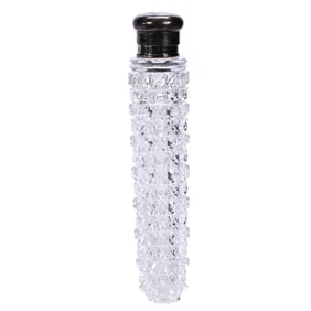 Lay Down Perfume, American Brilliant Cut Glass, Cane Pattern