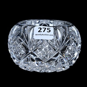 Master Salt Dip, American Brilliant Cut Glass, Marlboro Pattern By Dorflinger