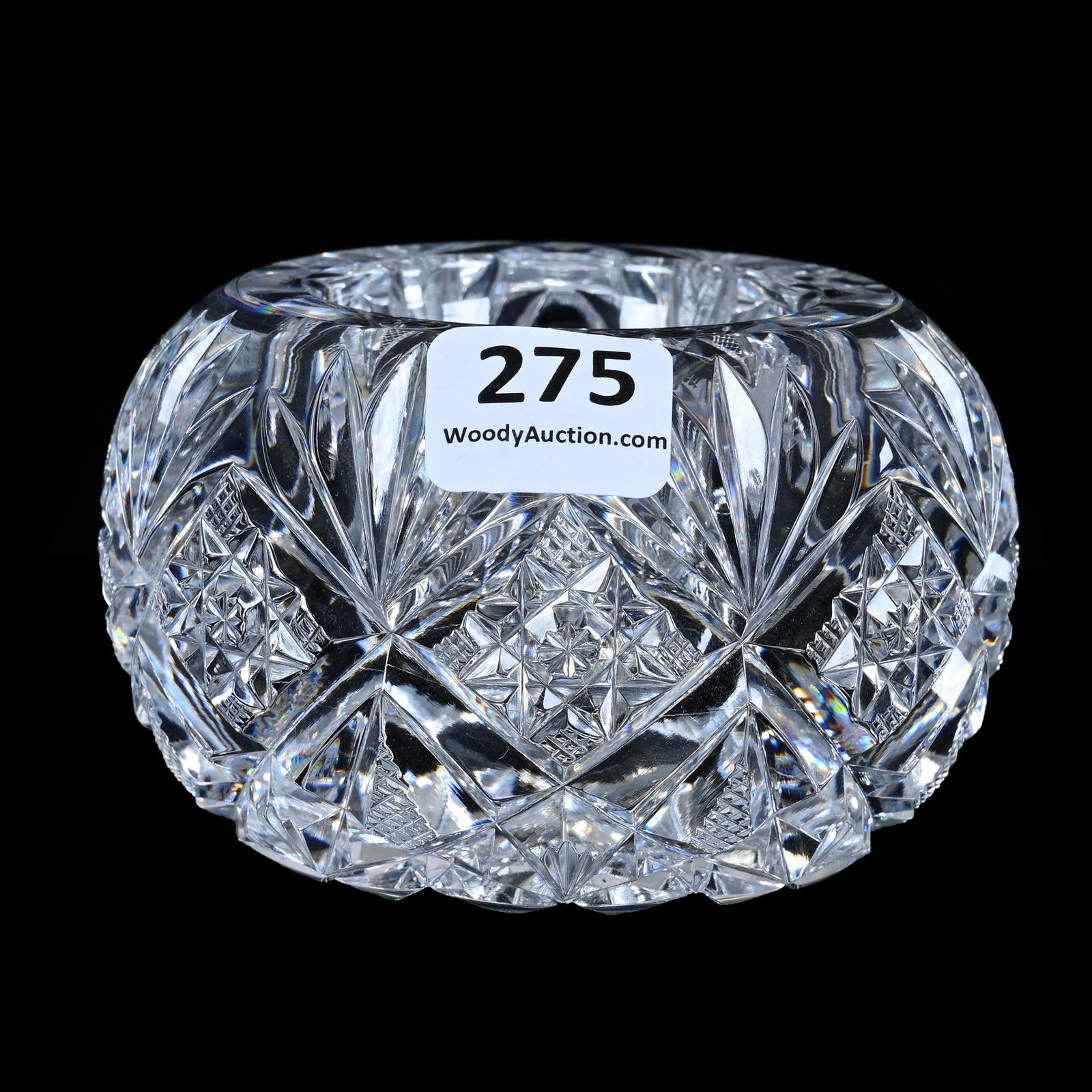 Master Salt Dip, American Brilliant Cut Glass, Marlboro Pattern By Dorflinger (1 of 3)