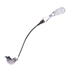 Punch Ladle, American Brilliant Cut Glass, Columbia Pattern By Blackmer