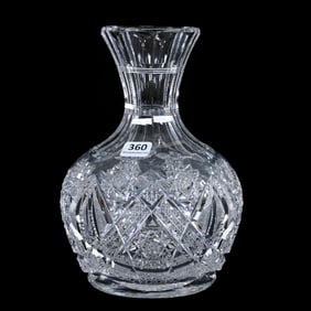 Water Carafe, American Brilliant Cut Glass, Carolyn Pattern By J. Hoare