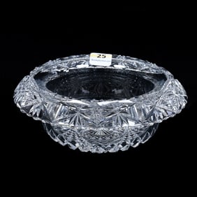 Cuspidor Shaped Bowl, American Brilliant Cut Glass
