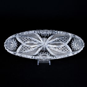 Celery Tray, American Brilliant Cut Glass