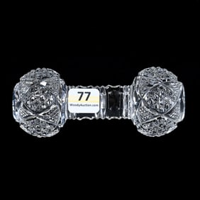 Knife Rest, American Brilliant Cut Glass