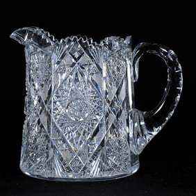Cider Pitcher, American Brilliant Cut Glass