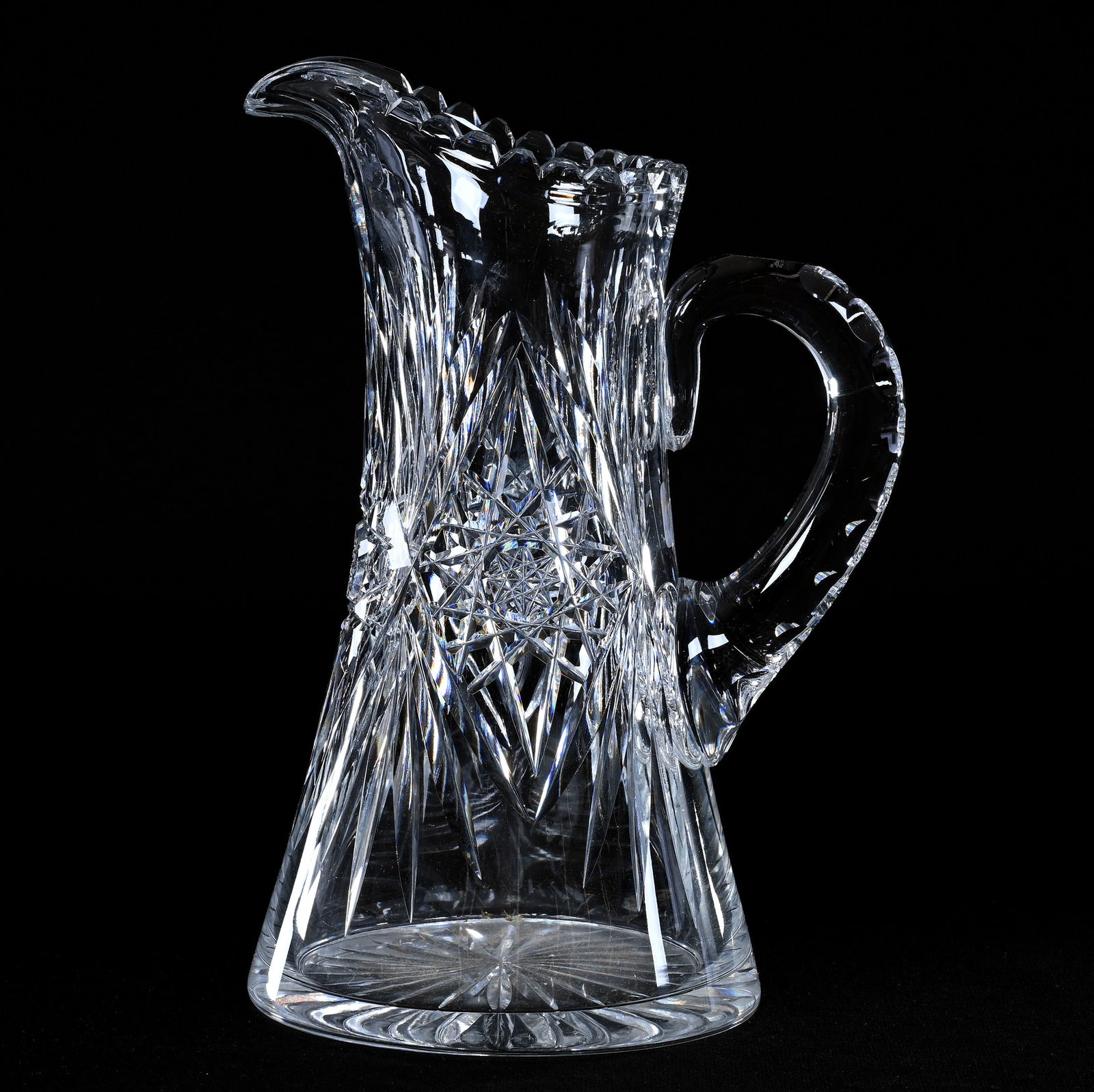 Pitcher, American Brilliant Cut Glass, Signed Gundy & Clapperton (1 of 3)