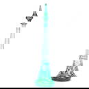 Decanter, Steeple Shape, Brilliant Period Cut Glass, Green Cut To Clear