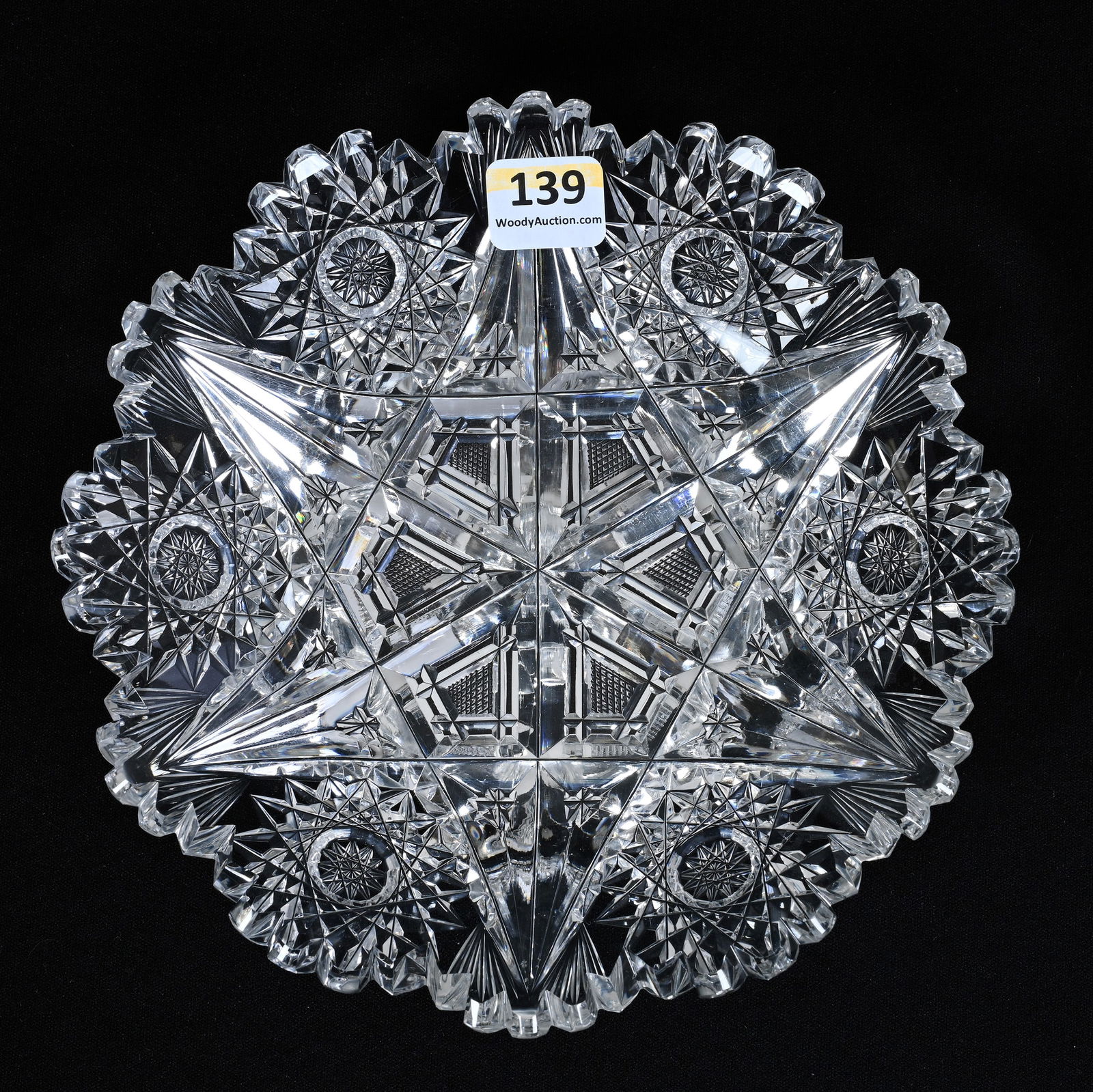 Plate, American Brilliant Cut Glass, Kimberly Pattern Designed By W. C. Anderson For Libbey Glass (1 of 2)