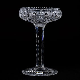 Compote, Rolled Rim, American Brilliant Cut Glass, Persian Pattern By Pairpoint