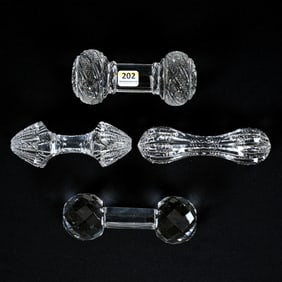 (4) Large Knife Rests, Assorted Patterns, Shapes And Sizes