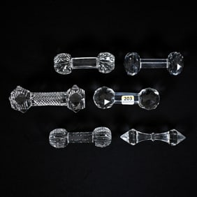 (6) Knife Rests, Various Patterns, Shapes And Sizes