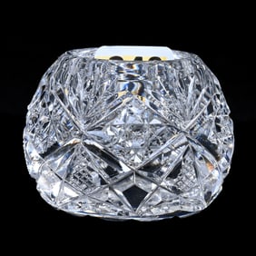 Salt Dip, American Brilliant Cut Glass, Gladys Pattern By Hawkes