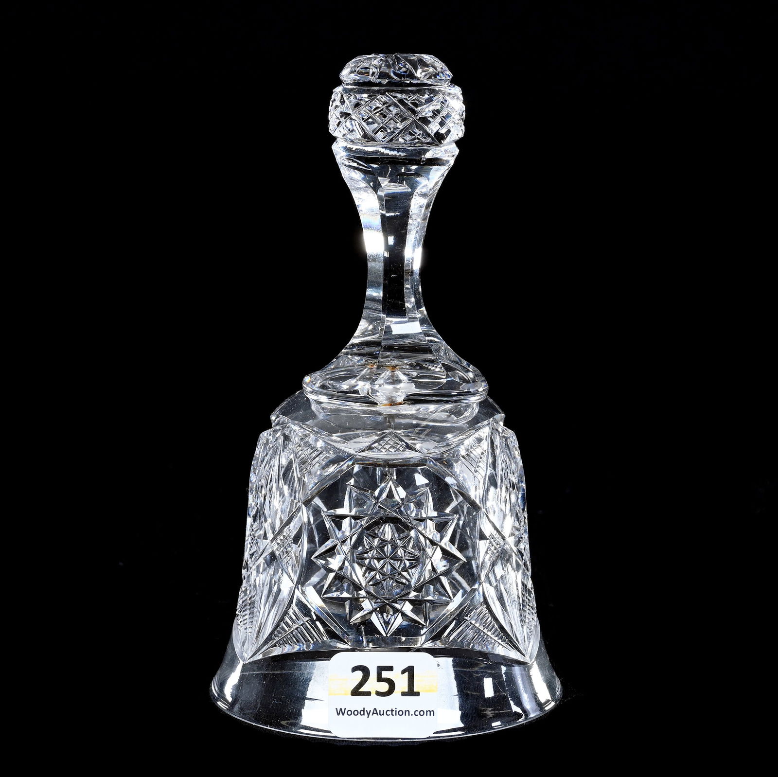 Dinner Bell, American Brilliant Cut Glass, Premier Pattern By Bergen (1 of 3)